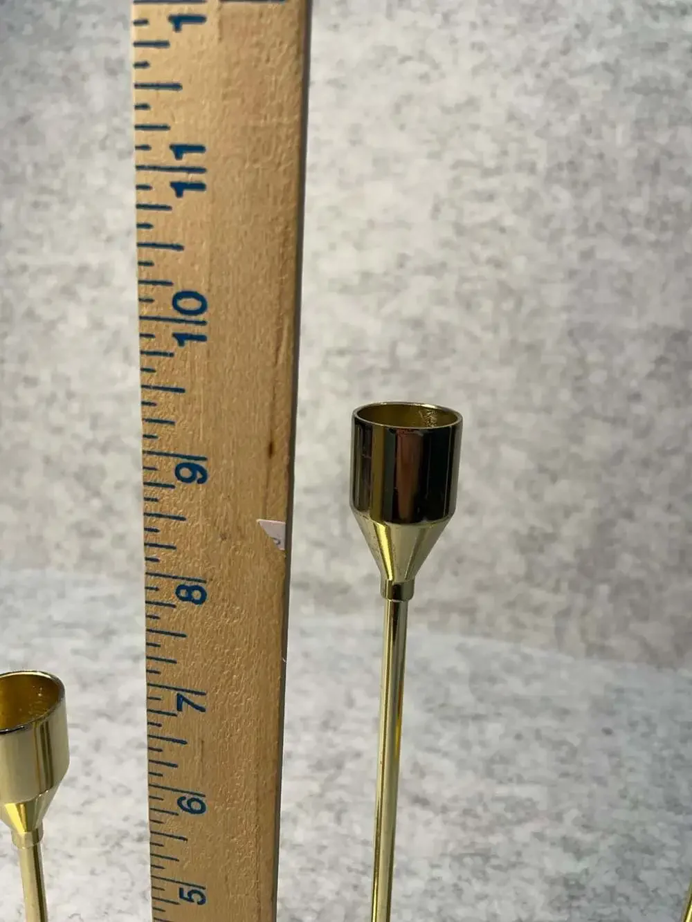 Hobby Lobby Gold Metal Taper Candle Holders Set of 3